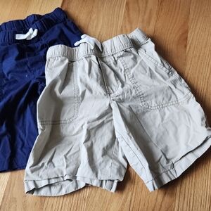 Kids Beige and Navy Shorts Set